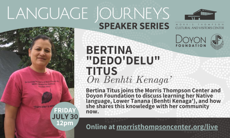 Language Journeys: Bertina “Dedo’delu” Titus on Benhti Kenaga’